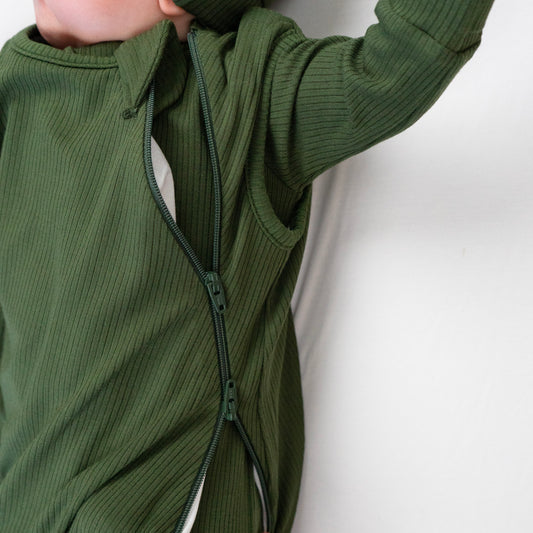 Belan J 1.0 TOG Ribbed Sleep Bag in Forest Green