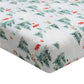 Belan J Bamboo Fitted Crib Sheet in Sleigh Ride