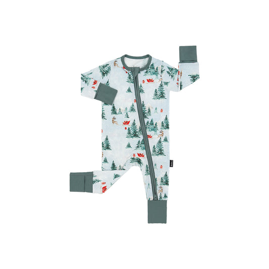 Belan J Footless Bamboo Sleeper in Frosty Floral