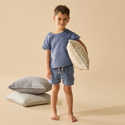 Wilson and Frenchy Organic Cotton Terry Short in Deep Blue