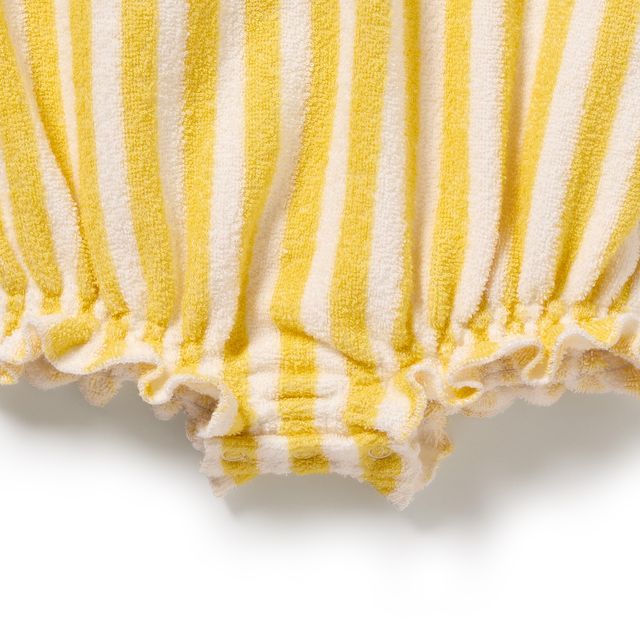 Wilson and Frenchy Organic Cotton Terry Tie Playsuit in Honey Wave